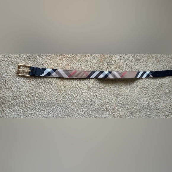 Burberry Check Pattern Belt